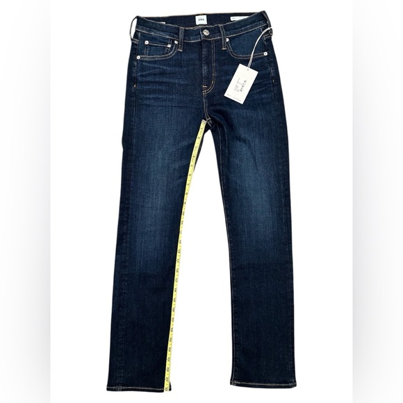 EDWIN Jeans Elin Mid Rise Straight Leg Crop Blue Women Size 26 NWT - Picture 7 of 13